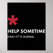 Poster We All Need Help Sometimes (Devant)