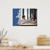 Poster WE ARE A TEAM Inspirational Wall Art for Offices (Cuisine)