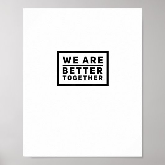 Poster We Are Better Together Teamwork Motivational Graph (Devant)