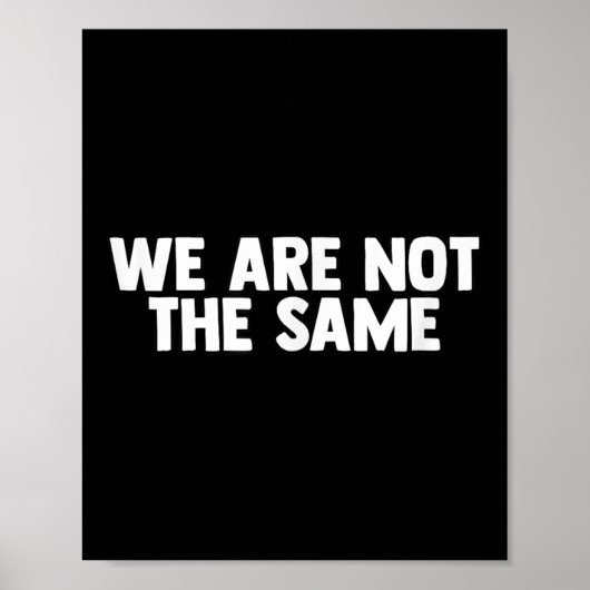 Poster We Are Different Not Same Motivation Drive Wer  (Devant)