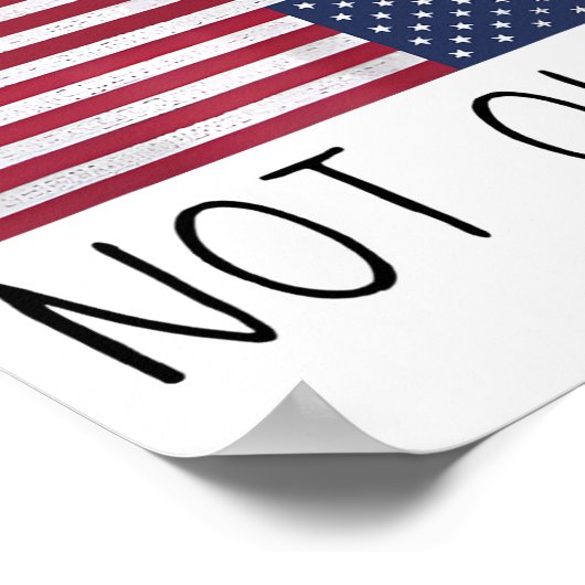 Poster We Are Not Ok Usa Flag Upside Down Patriotic Sayin (Coin)