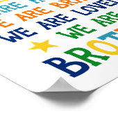 Poster We Are Smart Kind Strong Honest Brothers (Coin)