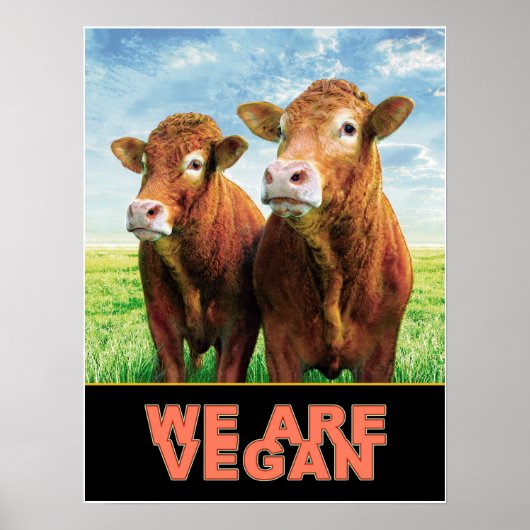 POSTER WE ARE VEGAN (Devant)