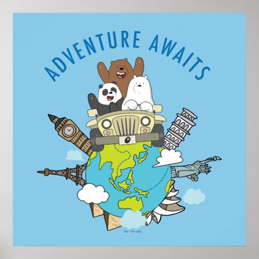 Poster We Bare Bears - Adventure Await (Devant)