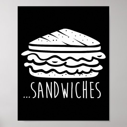 Poster We Finish Each Other's Sandwiches Funny Matching  (Devant)