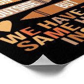 Poster We Have The Same Heart Inside Unity Black History (Coin)