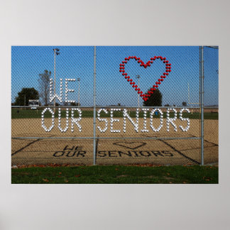 Poster We Love Our Seniors photo couleur