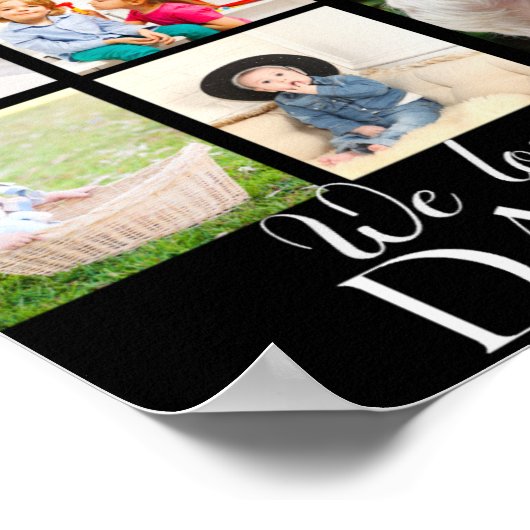 Poster We Love You Daddy Beautiful Collage 9 Photos T Shi (Coin)