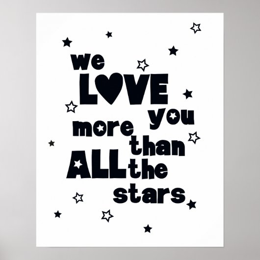 Poster We LOVE you Nursery (Devant)