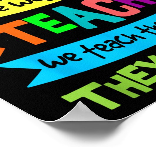 Poster We Teach The Way They Learn Sped Special Education (Coin)