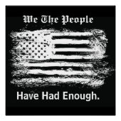 Poster We The People Distressed Flag (Devant)