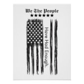 Poster We The People Distressed Flag Vertical (Devant)