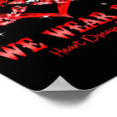 Poster We Wear Red Butterfly Heart Heart Disease Awarenes (Coin)
