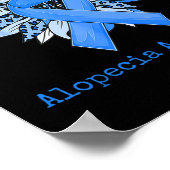 Poster Wear Blue Alopecia Awareness Sunflower Leopard (Coin)