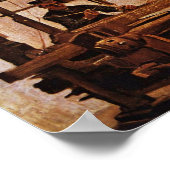 Poster Weaver Au Loom Par Vincent Van Gogh (Coin)