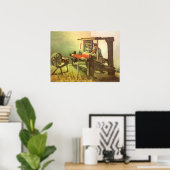 Poster Weaver Facing Left Spinning Wheel Vincent van Gogh (Bureau à domicile)