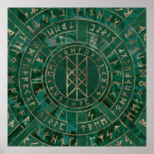 Poster Web de Wyrd - Malachite, cuir et or (Devant)