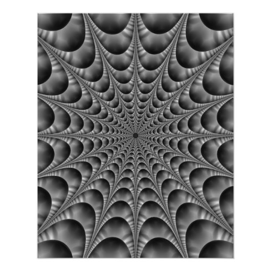 Poster Web en noir et blanc (Devant)