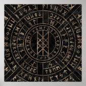 Poster Web of Wyrd The Matrix of Fate- Marble and gold (Devant)