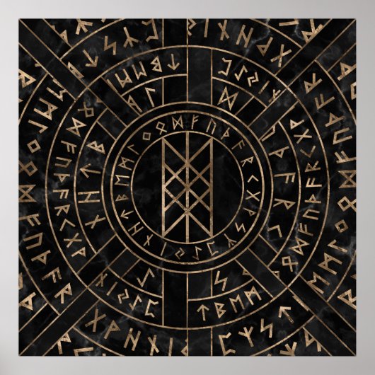 Poster Web of Wyrd The Matrix of Fate- Marble and gold (Devant)