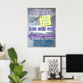 Poster Web rhétorique (Bureau à domicile)
