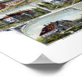 Poster Webster, MA Carte panoramique - 1892 (Coin)