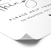 Poster Wedding Bathroom Basket Sign (Coin)