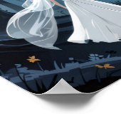 Poster Wedding Couple Spooky Forest Toward Haunted Castle (Coin)