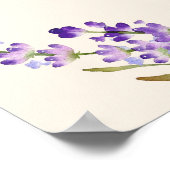 Poster Wedding lavender watercolored cream welcome (Coin)