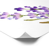 Poster Wedding lavender watercolored welcome (Coin)