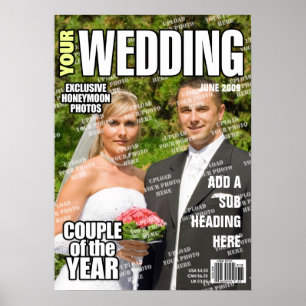 Poster Wedding Personalized Magazine Cover