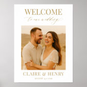 Poster Wedding Photo Welcome Sign (Devant)