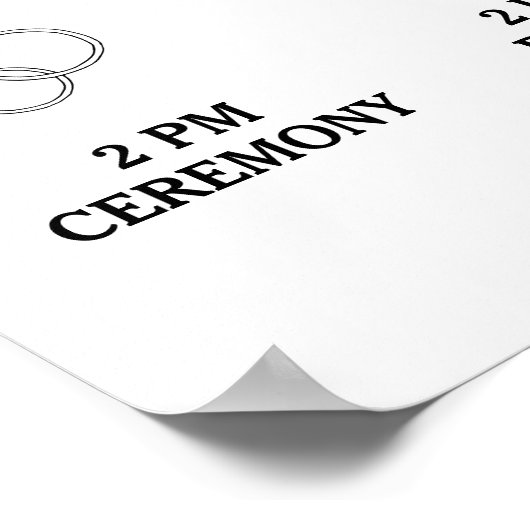 Poster Wedding Program Custom Icons Timeline menu (Coin)
