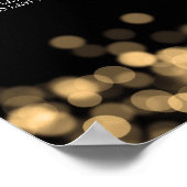 Poster Wedding Seating Chart Gold Lights (Coin)