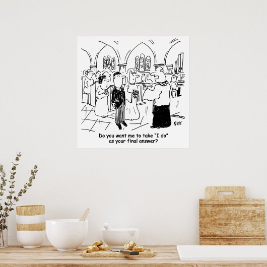 Poster Wedding Vows - I Do As the Final Answer (Cuisine)