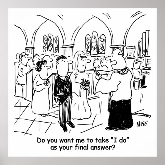 Poster Wedding Vows - I Do As the Final Answer (Devant)