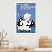 Poster Wee Willie Winkie Library 1940 WPA (Cuisine)
