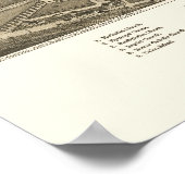 Poster Weedsport, NY Carte panoramique - 1885 (Coin)