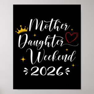 Poster Week-end mère fille 2026 voyage filles tenue assor