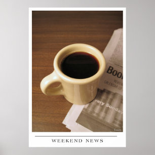 Poster Week-end News - Envoyer Coffee Art