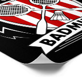 Poster Week-end Prévision Badminton Jeu Jour Shuttles Rac (Coin)