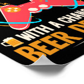 Poster Week-end Prévision Jeu Vêtements Ordinateur Vidéo  (Coin)