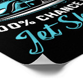 Poster Weekend Forecast Jet Skiing Funny Jet Ski (Coin)