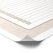 Poster Weekly Checklist Planner Page (Coin)