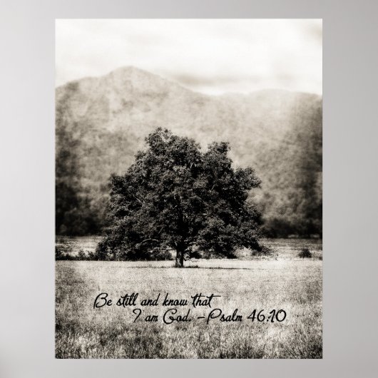 Poster-Wees stil en weet dat ik God ben Poster (Voorkant)