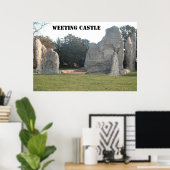 Poster Weeting Castle Weeting Norfolk Angleterre (Bureau à domicile)
