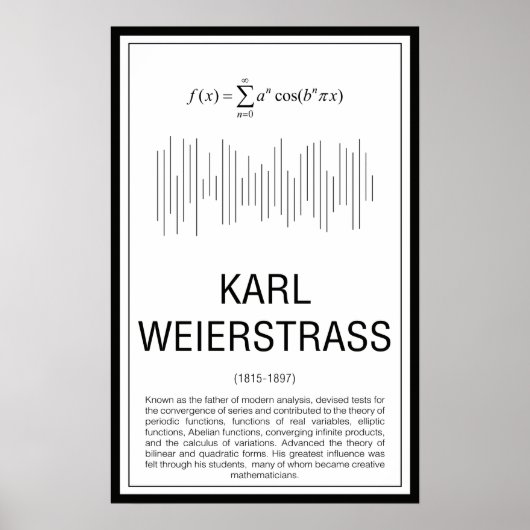 Poster Weierstrass (Devant)