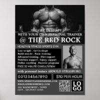 Weightlifter, Personal trainer, Gym Publicité