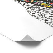 Poster Weimaraner magnifique et coloré - 16"x20" (Coin)