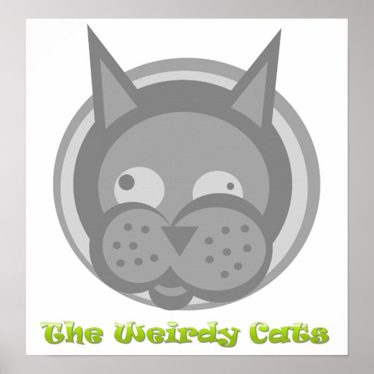 Poster Weirdy Cats (Devant)
